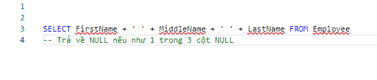 NULL trong SQL 2