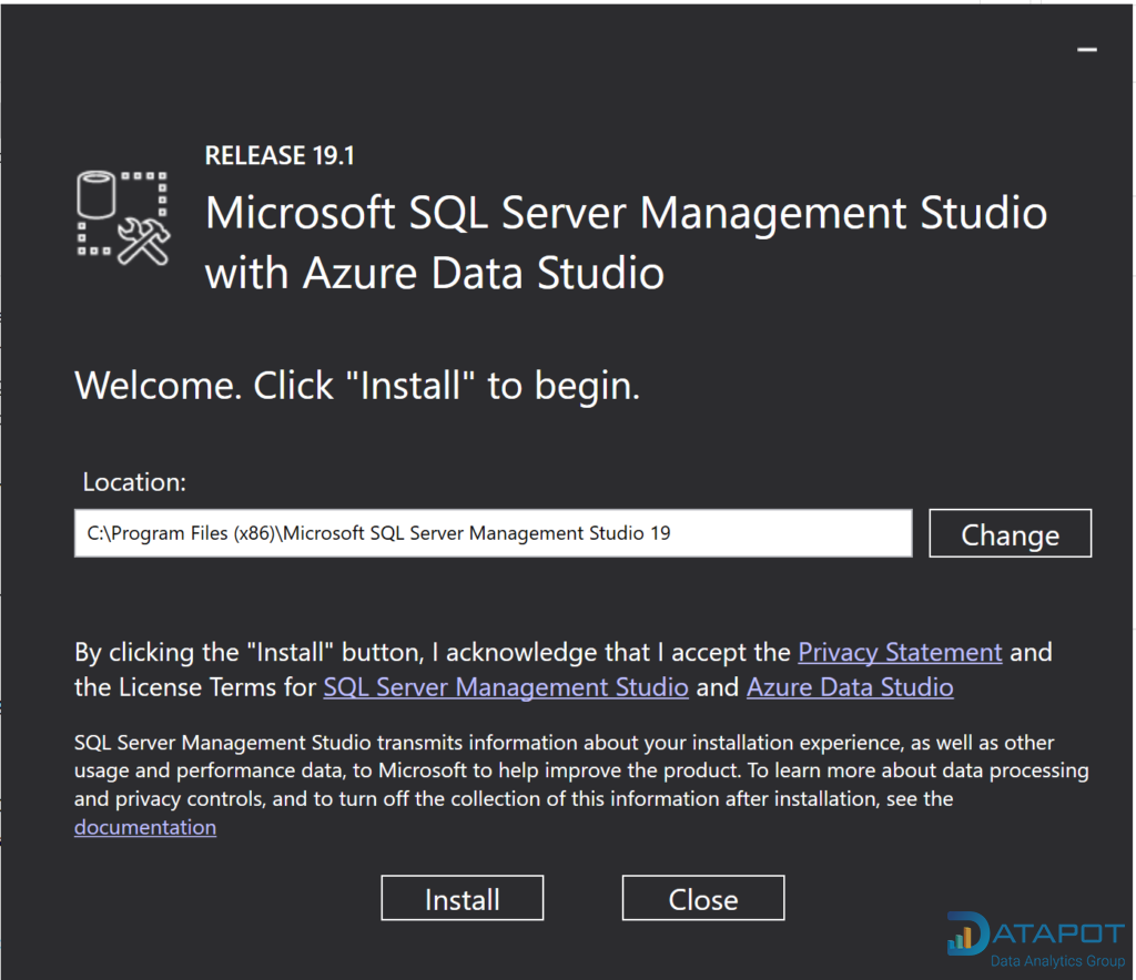 cài đặt SQL Server 2022 ssms install